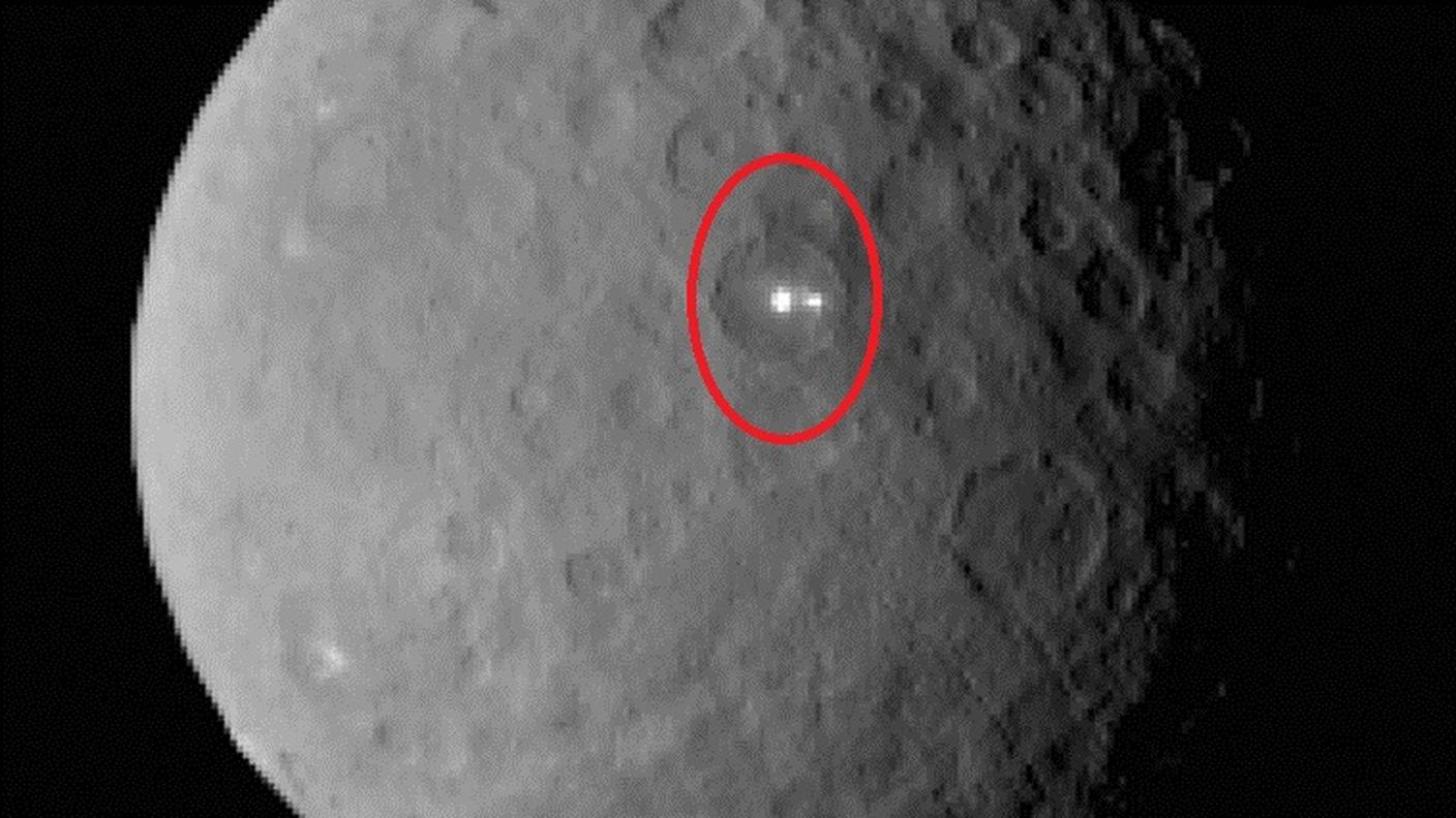 Cerere dalla sonda USA e i due lampi 