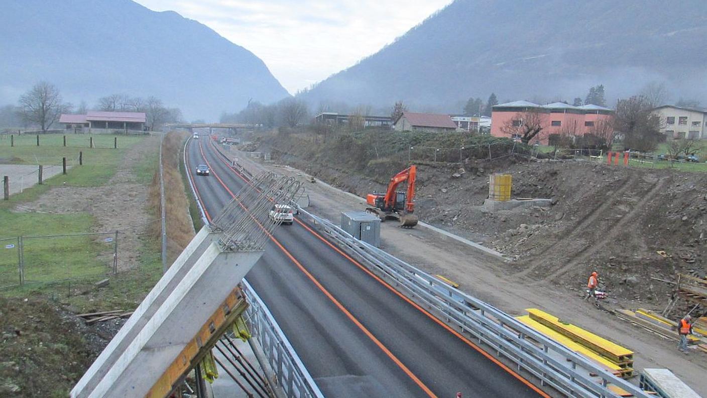 Il cantiere in Mesolcina