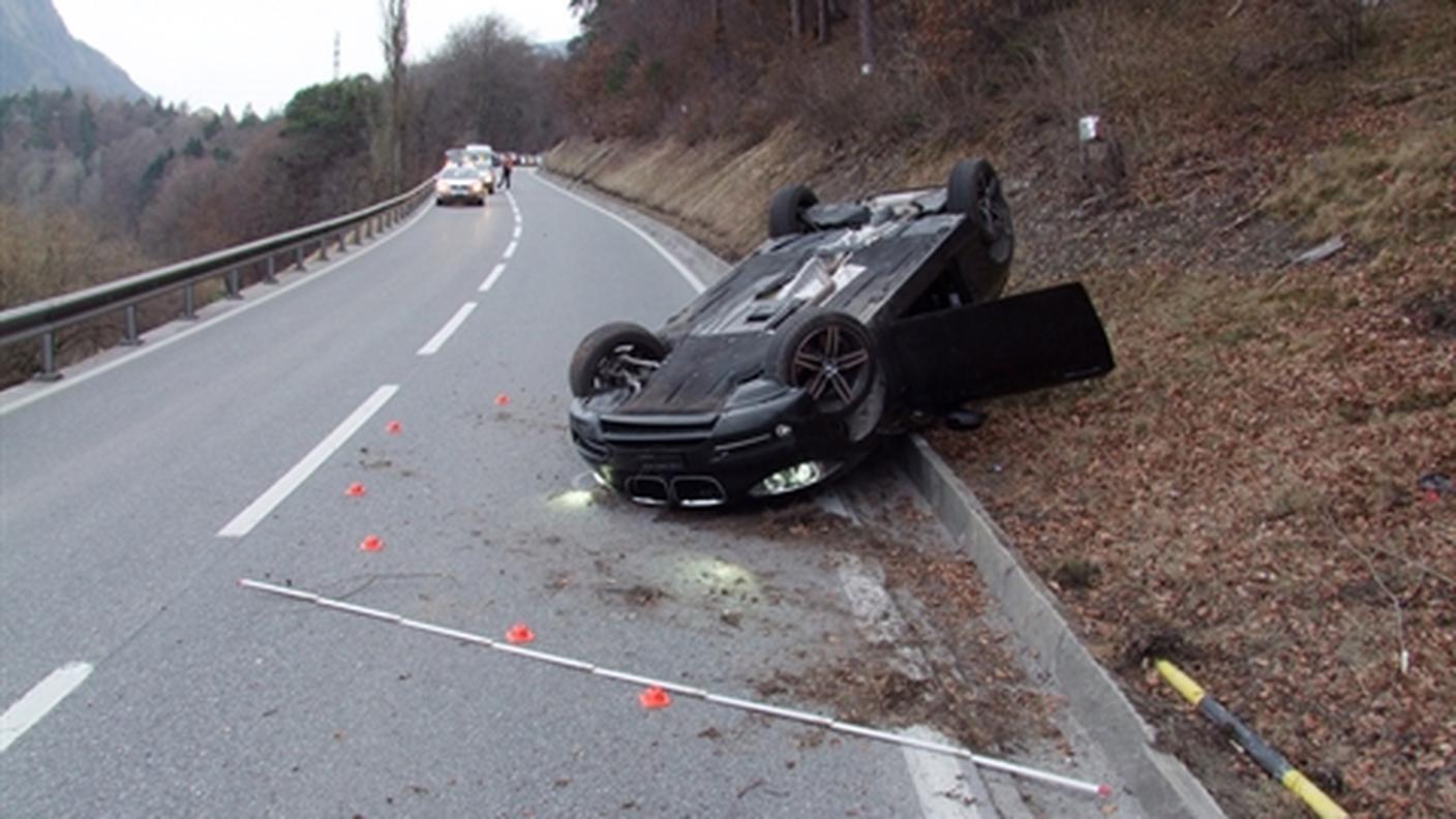 La scena dell'incidente di martedì pomeriggio a Bonaduz