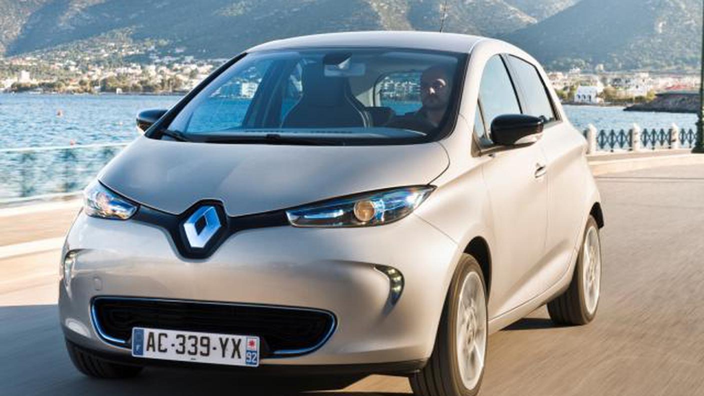 Il frontale originale e filante della Renault Zoe