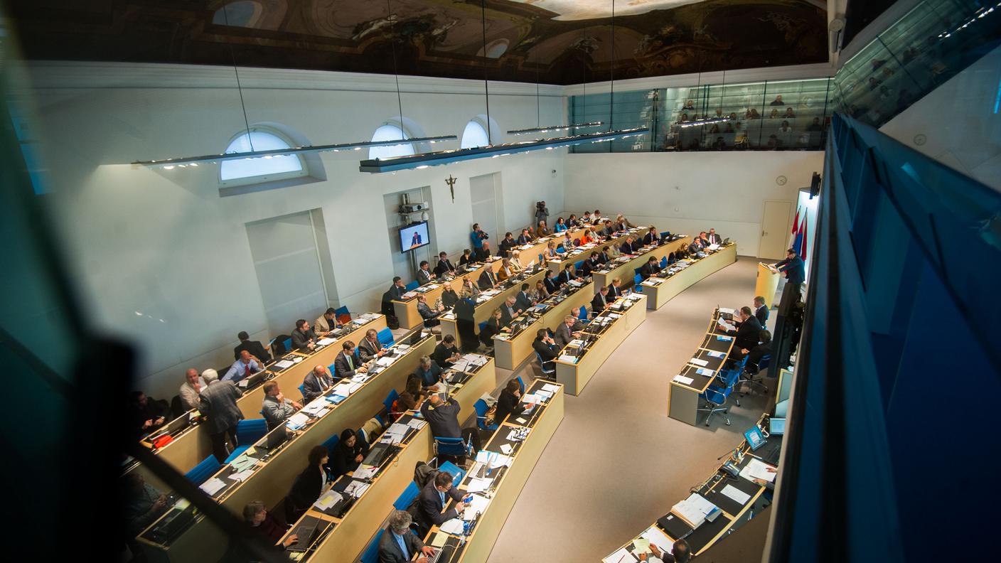 La sala del Gran Consiglio a Bellinzona