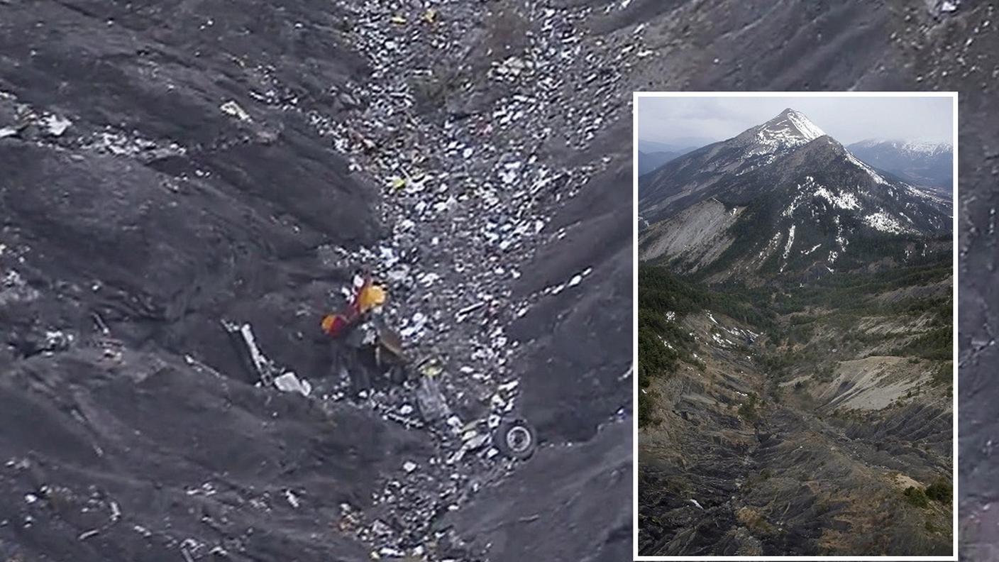 I rottami sono sparsi su una superficie di 2 km quadrati
