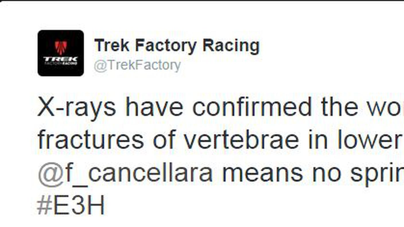 Il tweet della Trek
