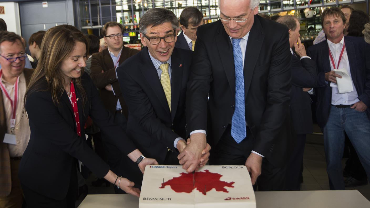 Il COO di Swiss Hiltebrand e il municipale di Lugano Jelmini
