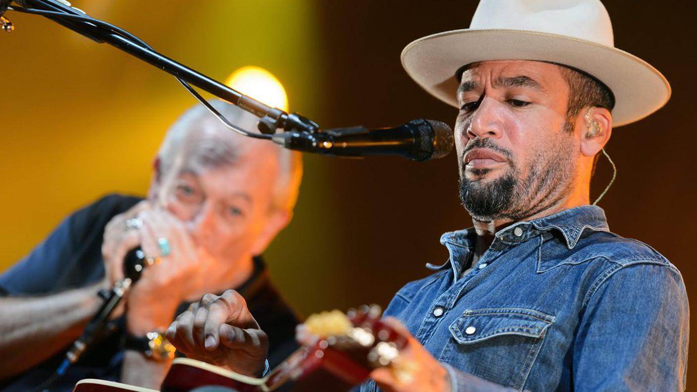 Charlie Musselwhite a Montreaux con Ben Harper