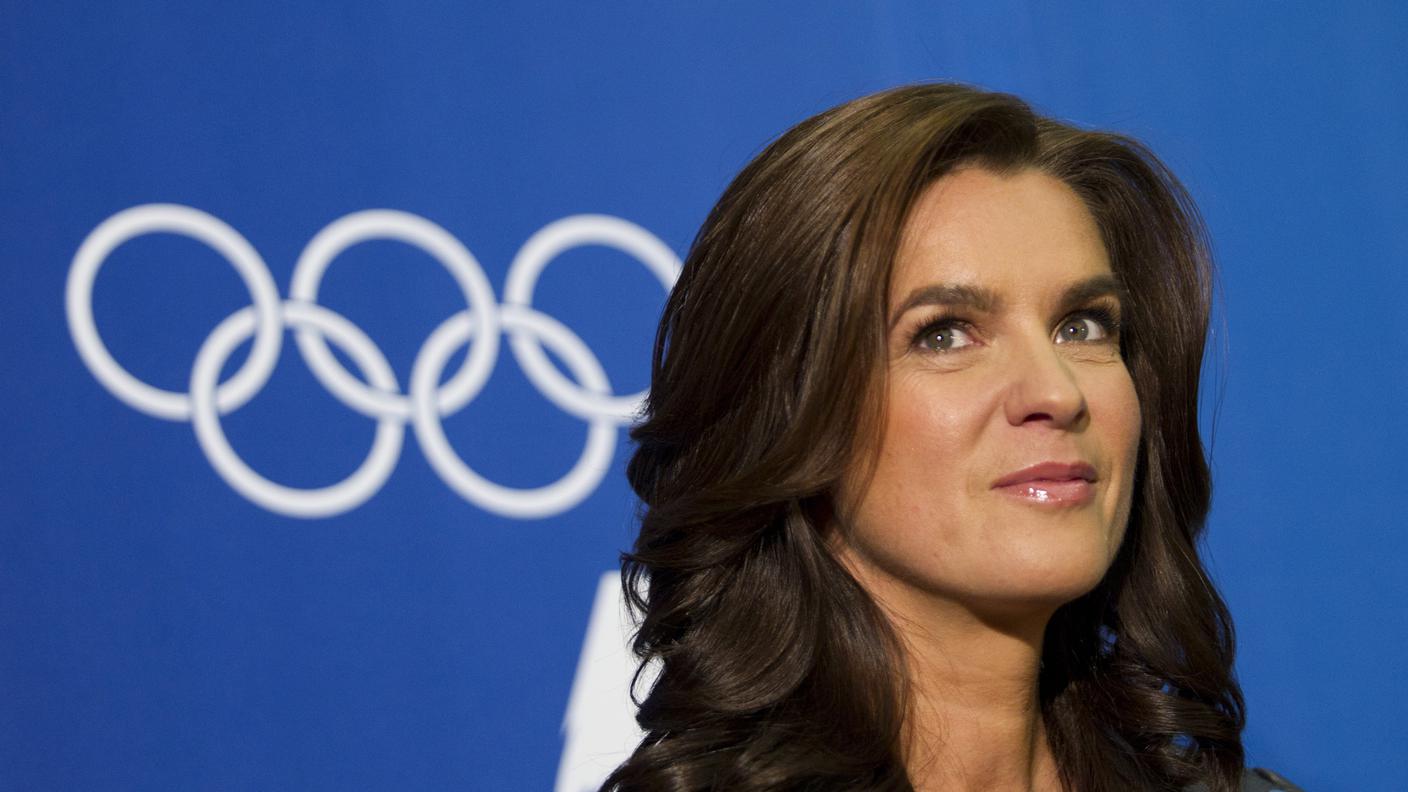 La pattinatrice tedesca Katarina Witt, senza veli su Playboy nel 1998