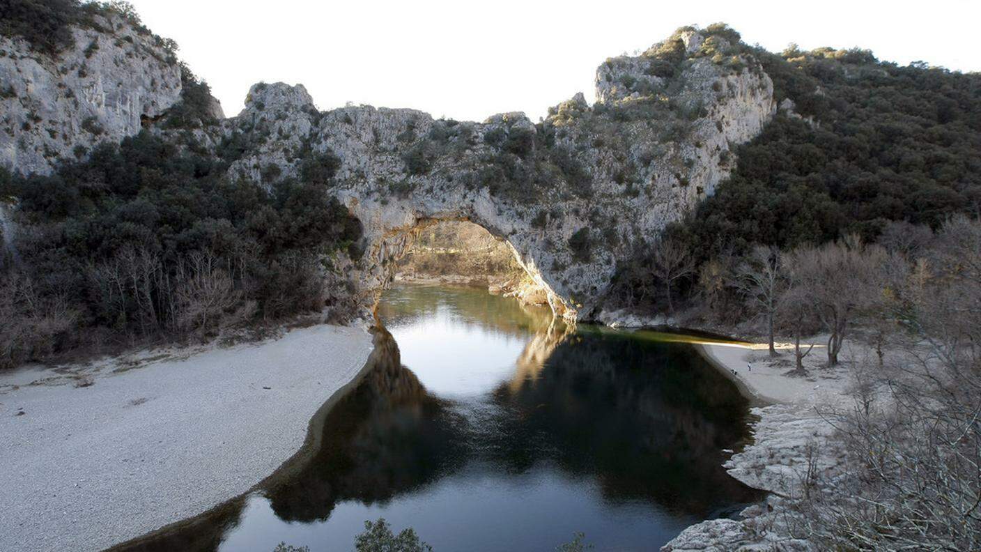La zona dove si trova la Grotta Chauvet nel sud francese