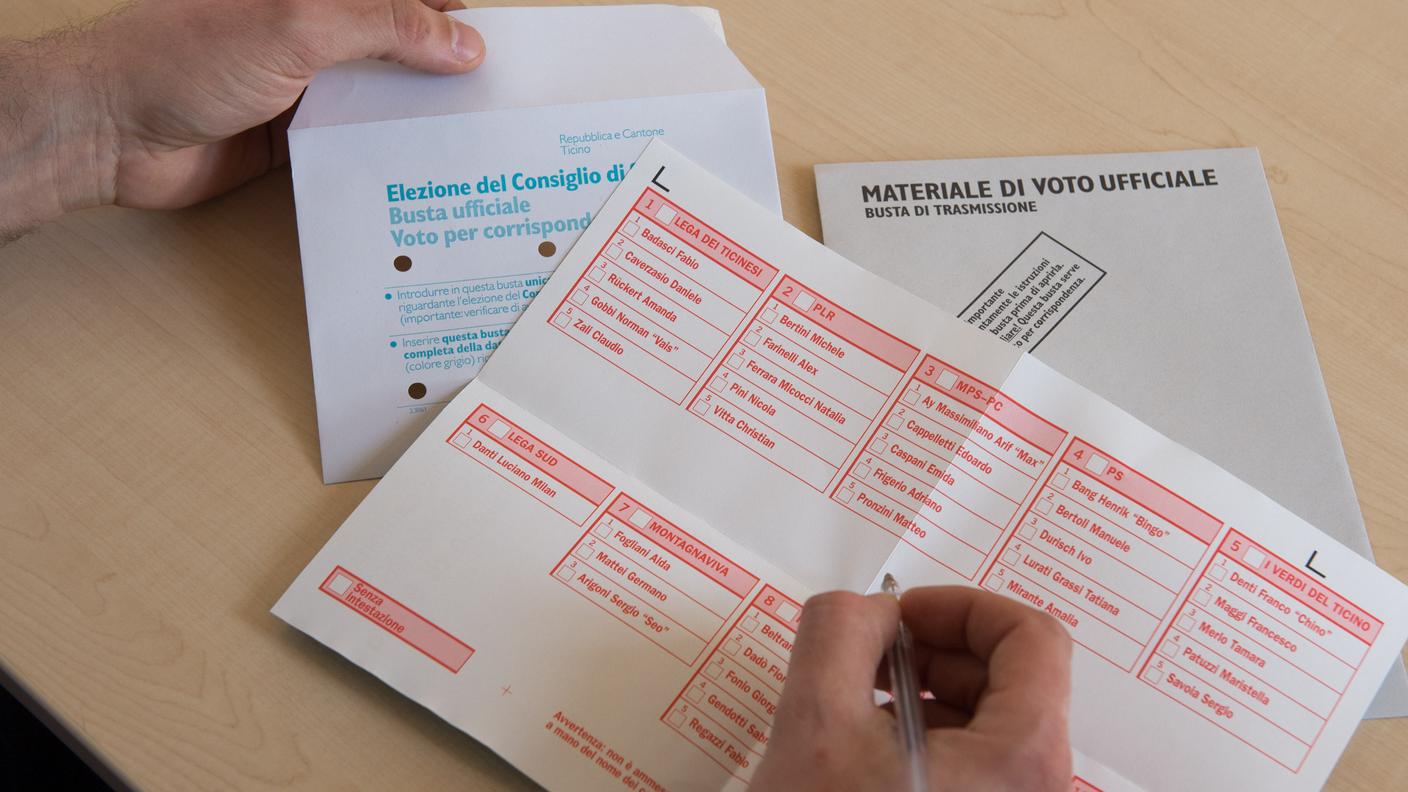 Il materiale di voto