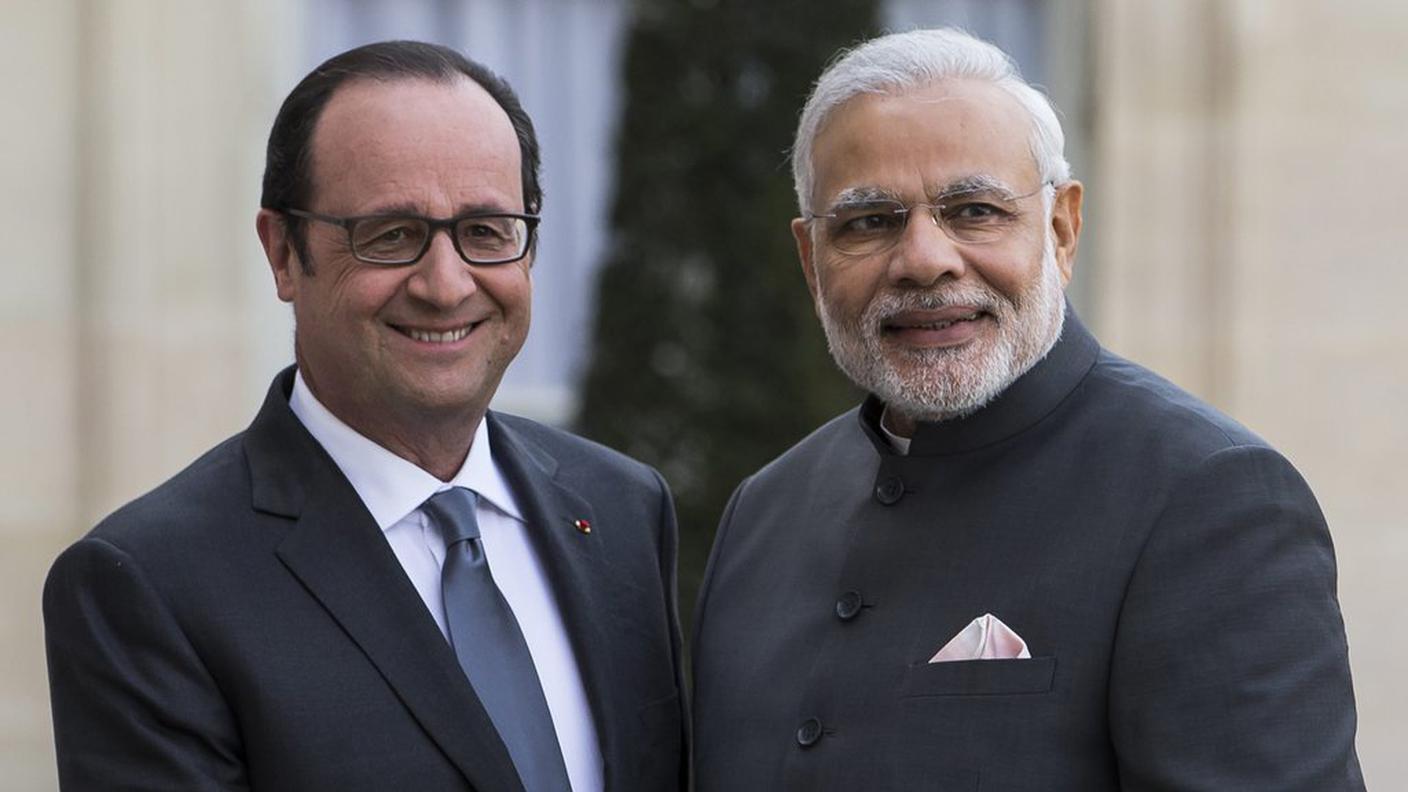 François Hollande, Narendra Modi, intesa ritrovata