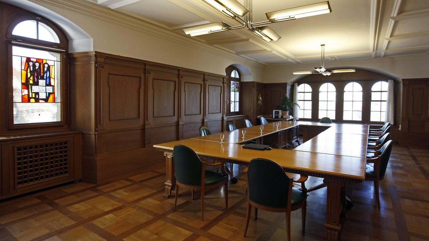 La sala del Governo cantonale