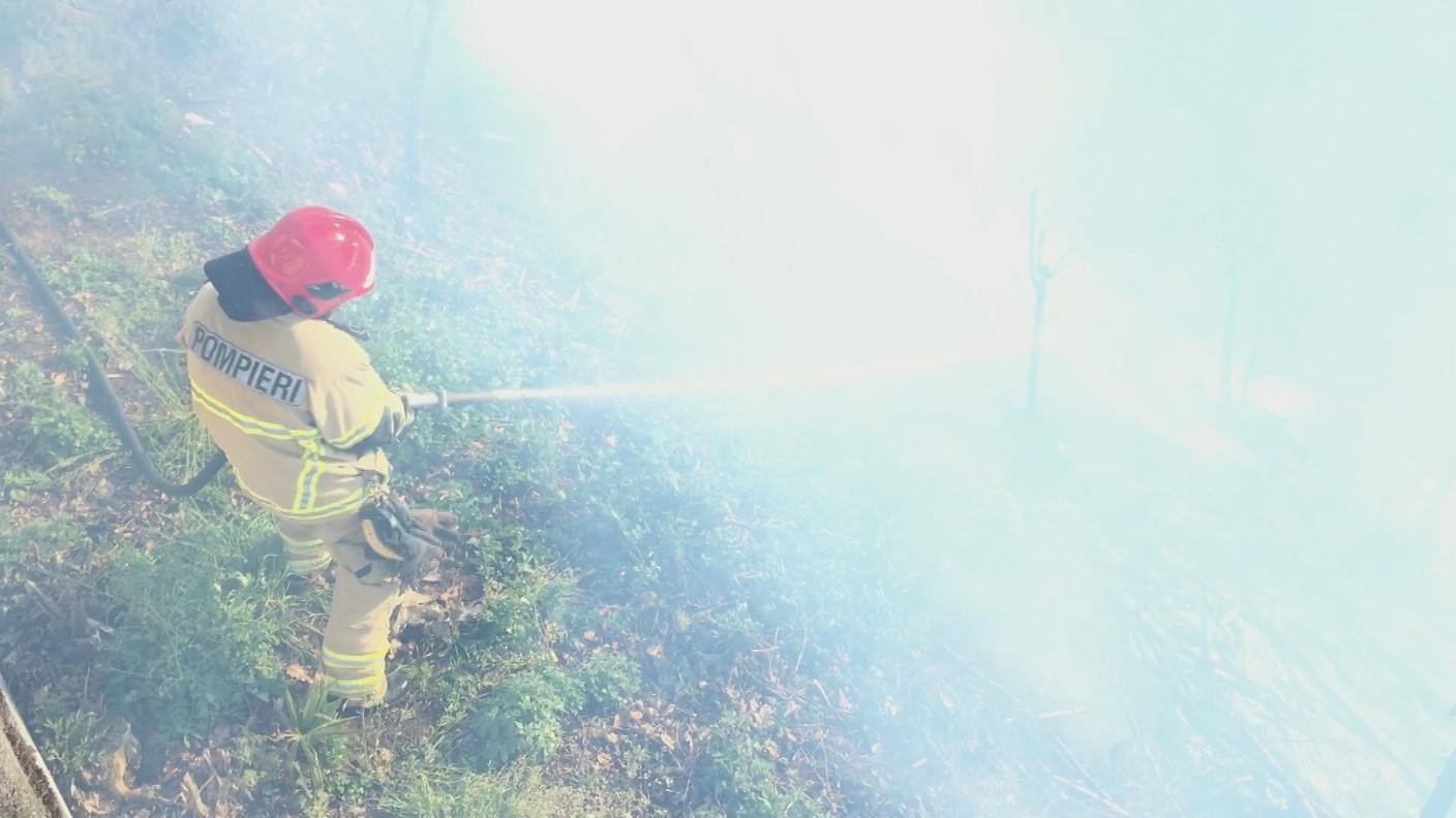 Pompieri in azione anche a Lamone