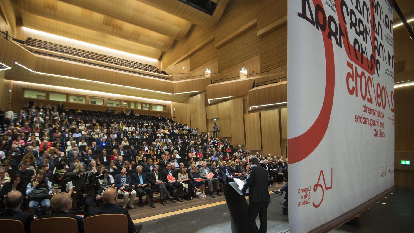 La presentazione dell'inaugurazione, oggi a Lugano
