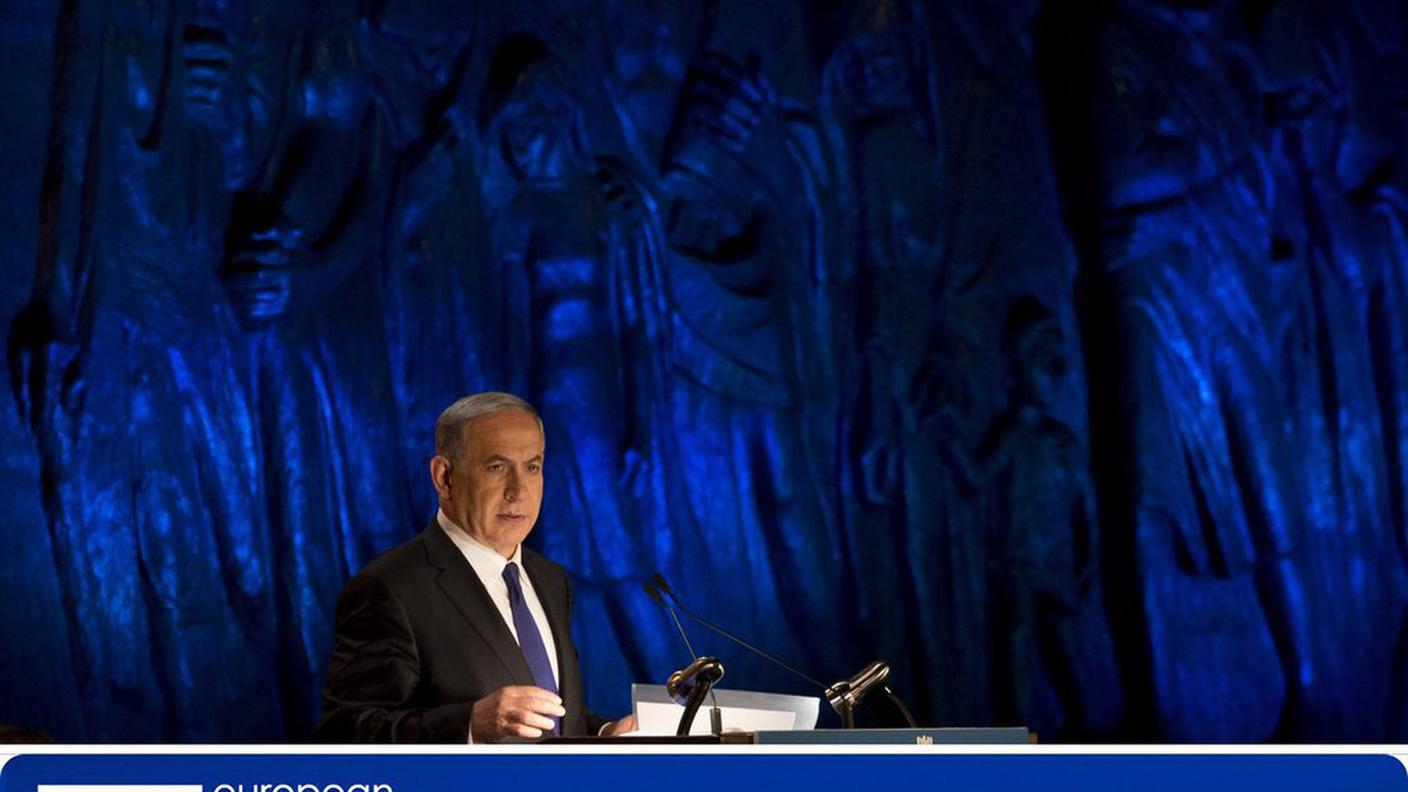 Il primo ministro al memoriale dello Yad Vashem, a Gerusalemme