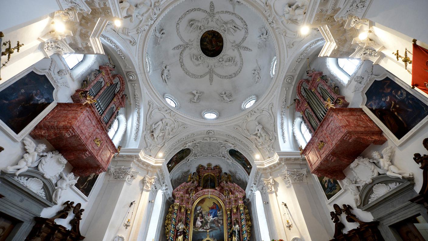 L'interno della chiesa cattolica urana