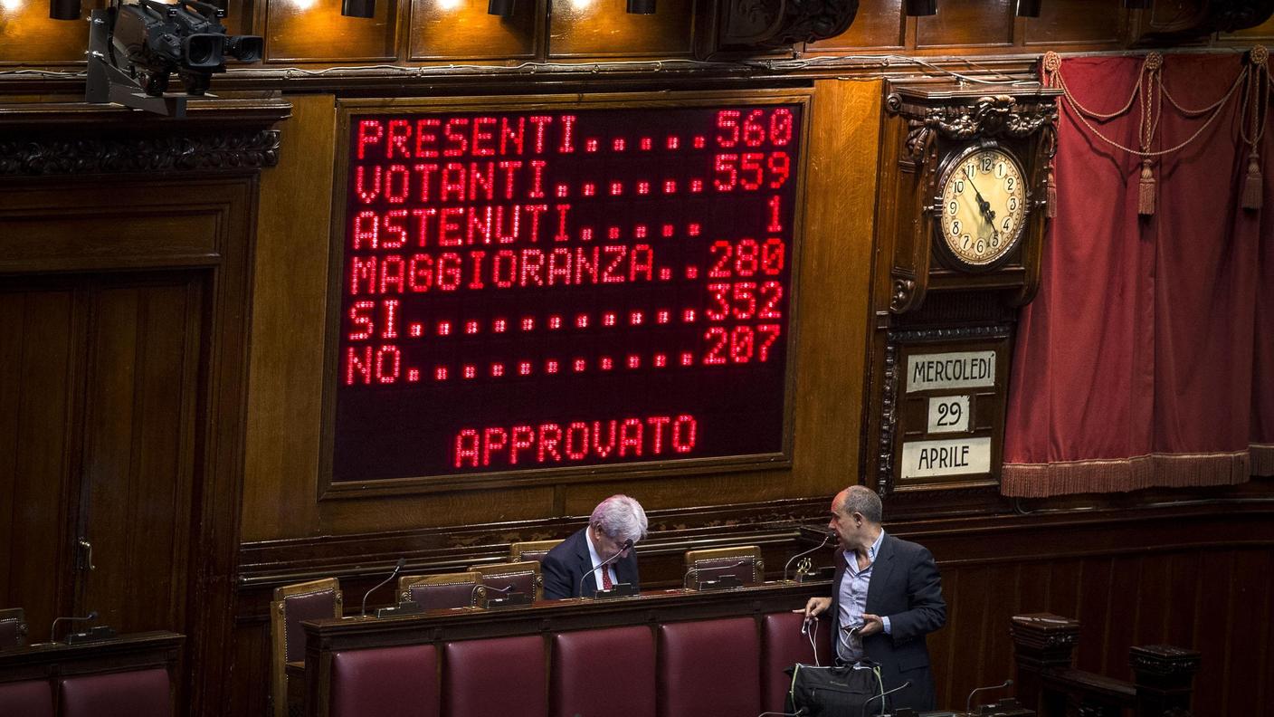 I voti favorevoli sono stati 352, a fronte di 207 contrari