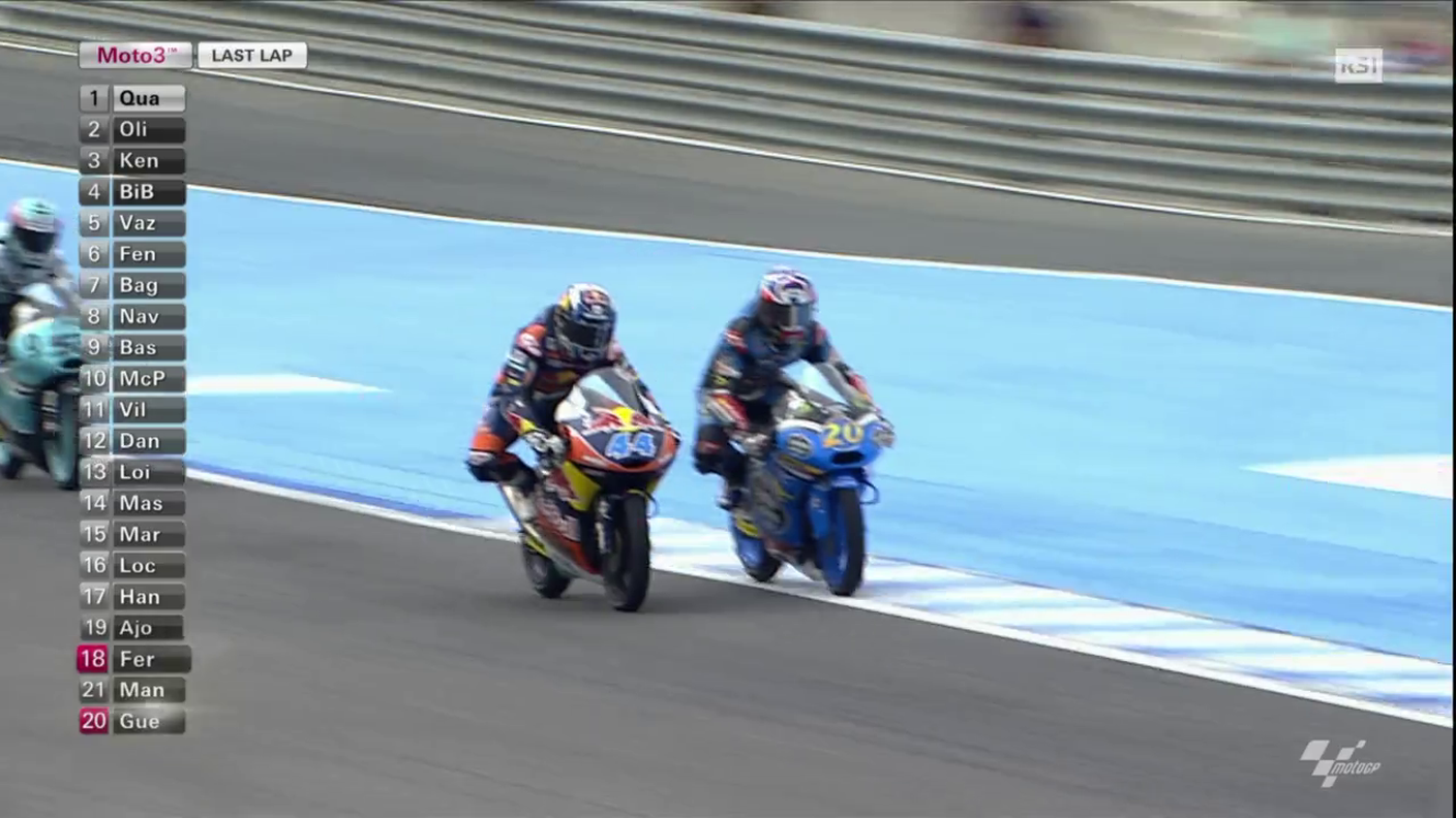 GP di Spagna, l'ultimo giro delle Moto3 (03.05.2015)