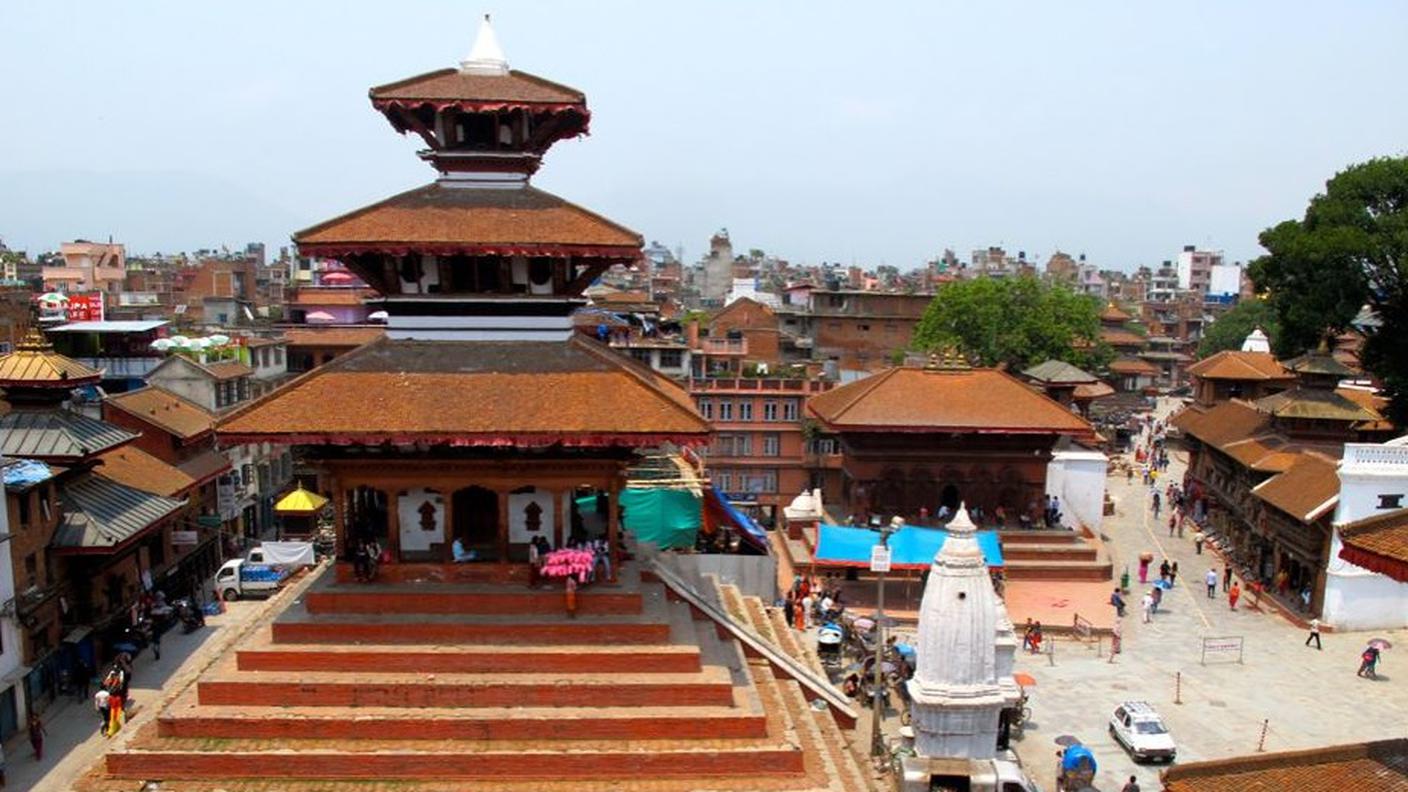 Piazza Durbar a Kathmandu, prima del terremoto