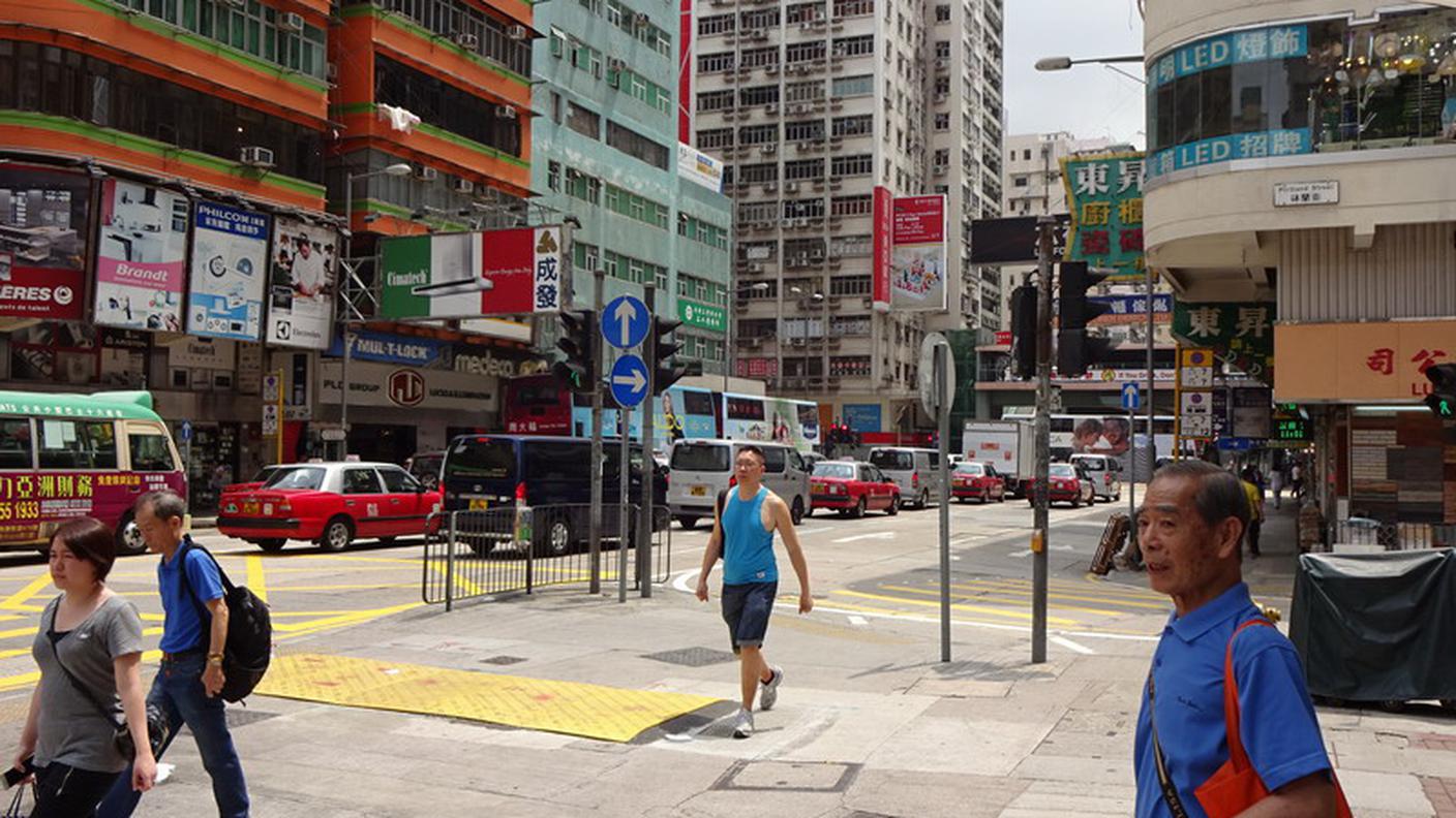 Il popolare quartire di Mongkok, centro della rivolta