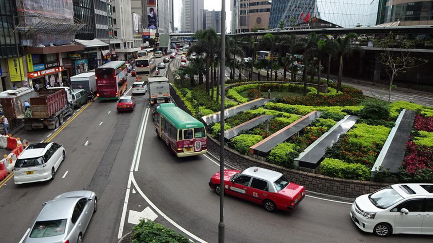 Central, il traffico scorrere regolarmente