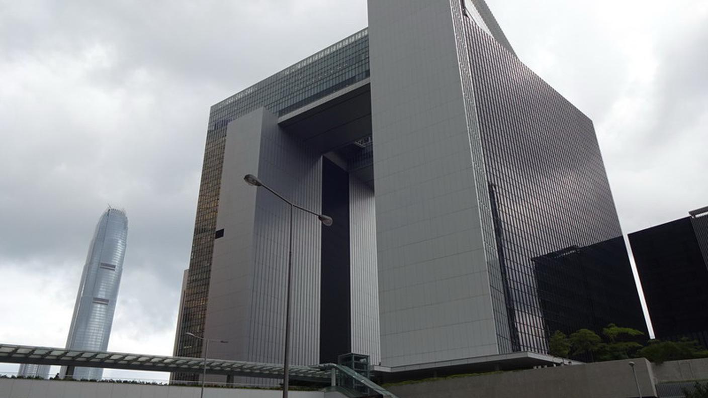 Il palazzo dove ha sede il Governo della regione speciale di Hong Kong