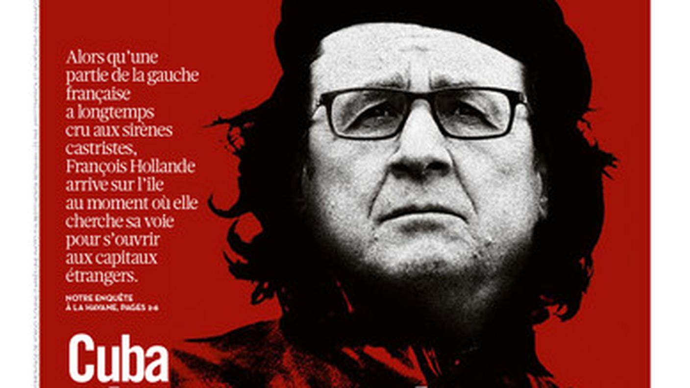 La prima pagina Libération dell'11 maggio sulla visita di Hollande a Cuba