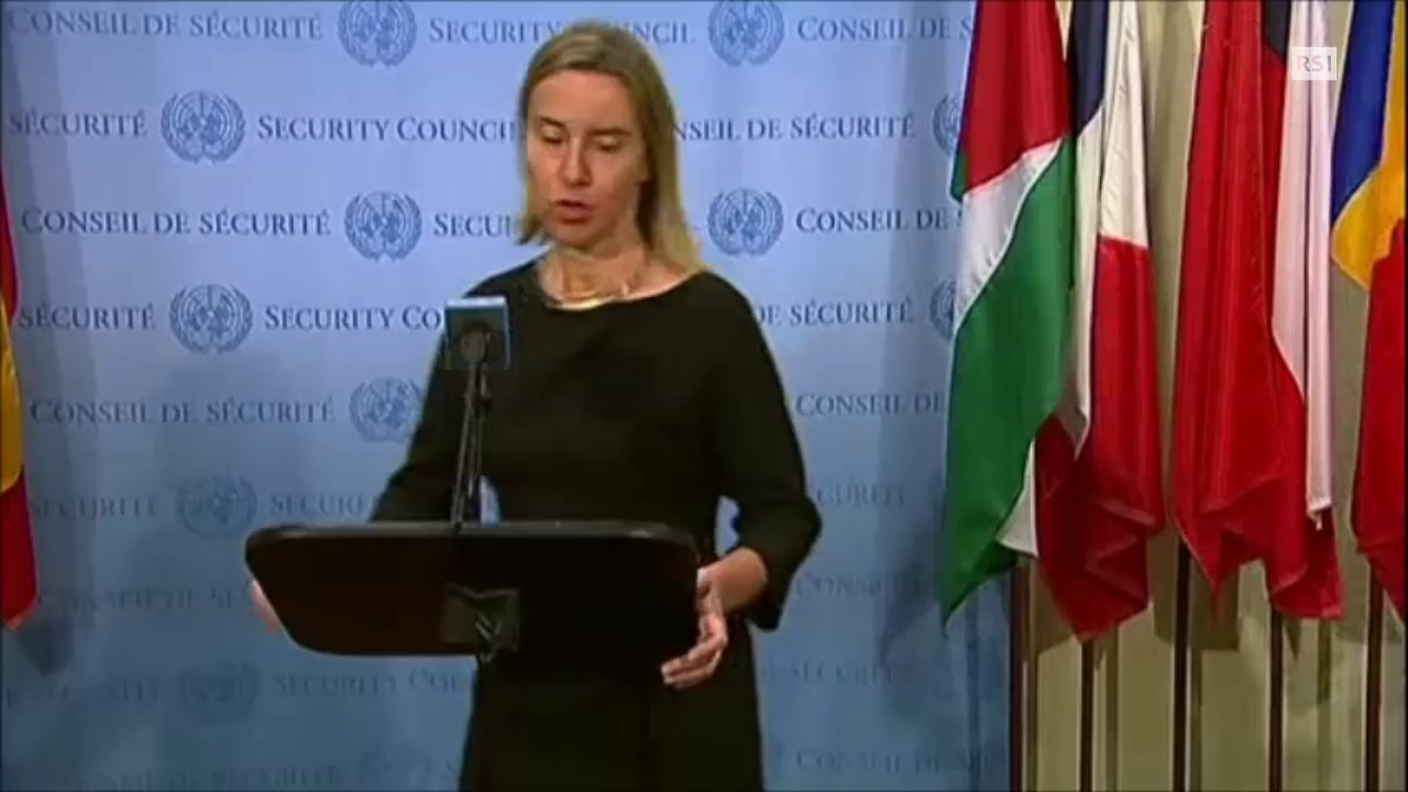 La dichiarazione di Federica Mogherini (inglese)