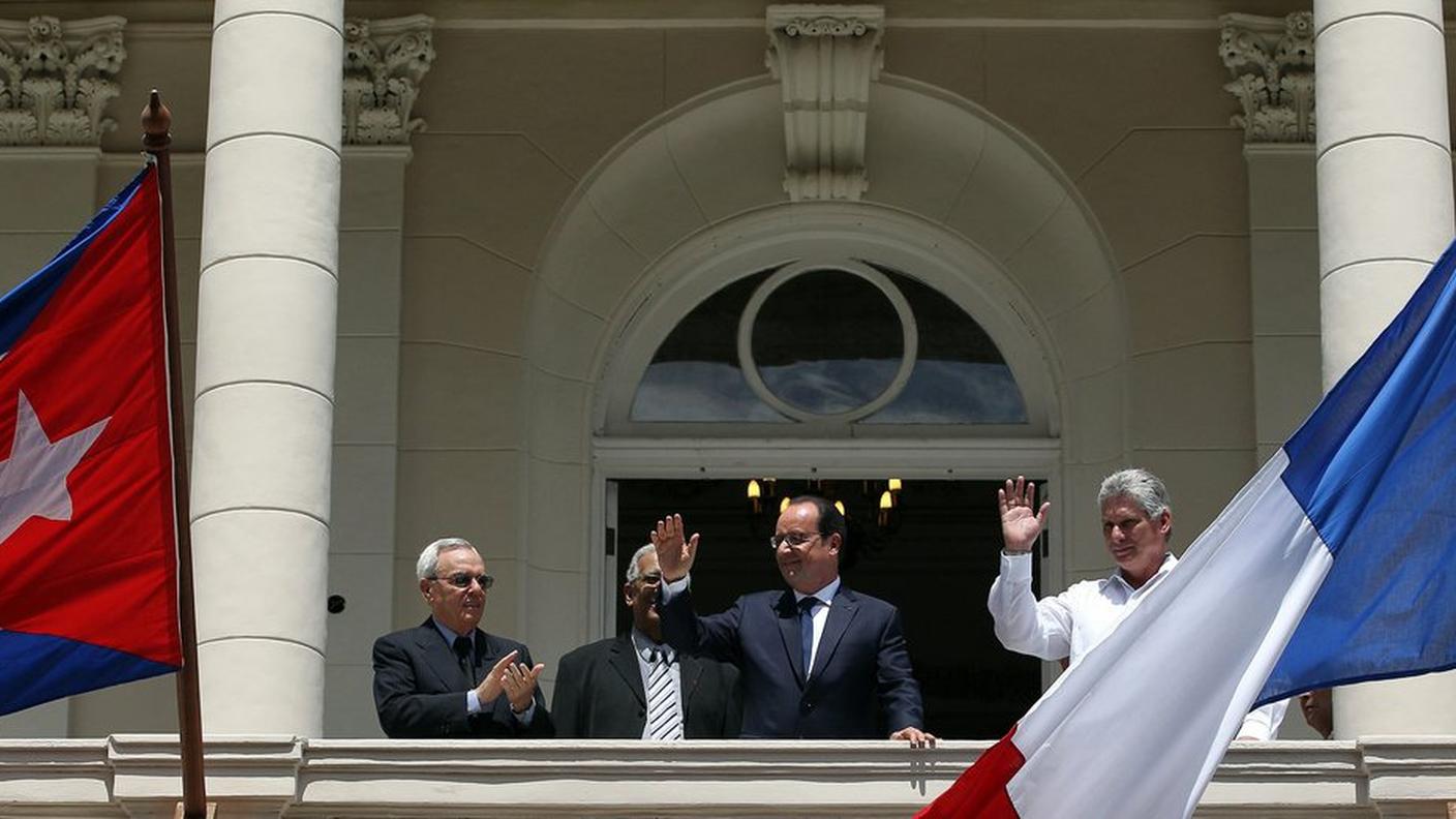 Il presidente francese a L'Avana