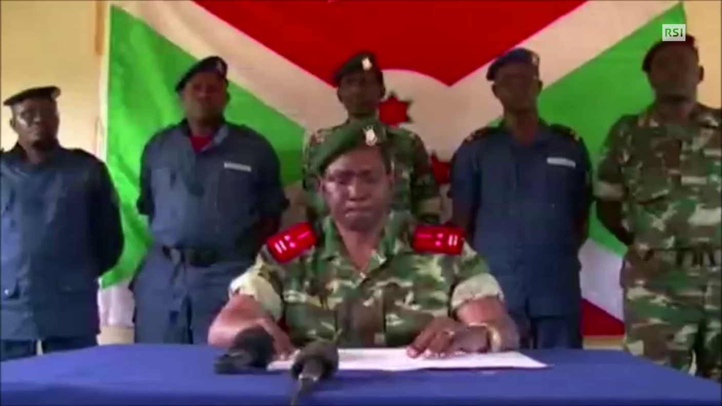 Il generale Godefroid Niyombaré annuncia di aver rovesciato il Governo