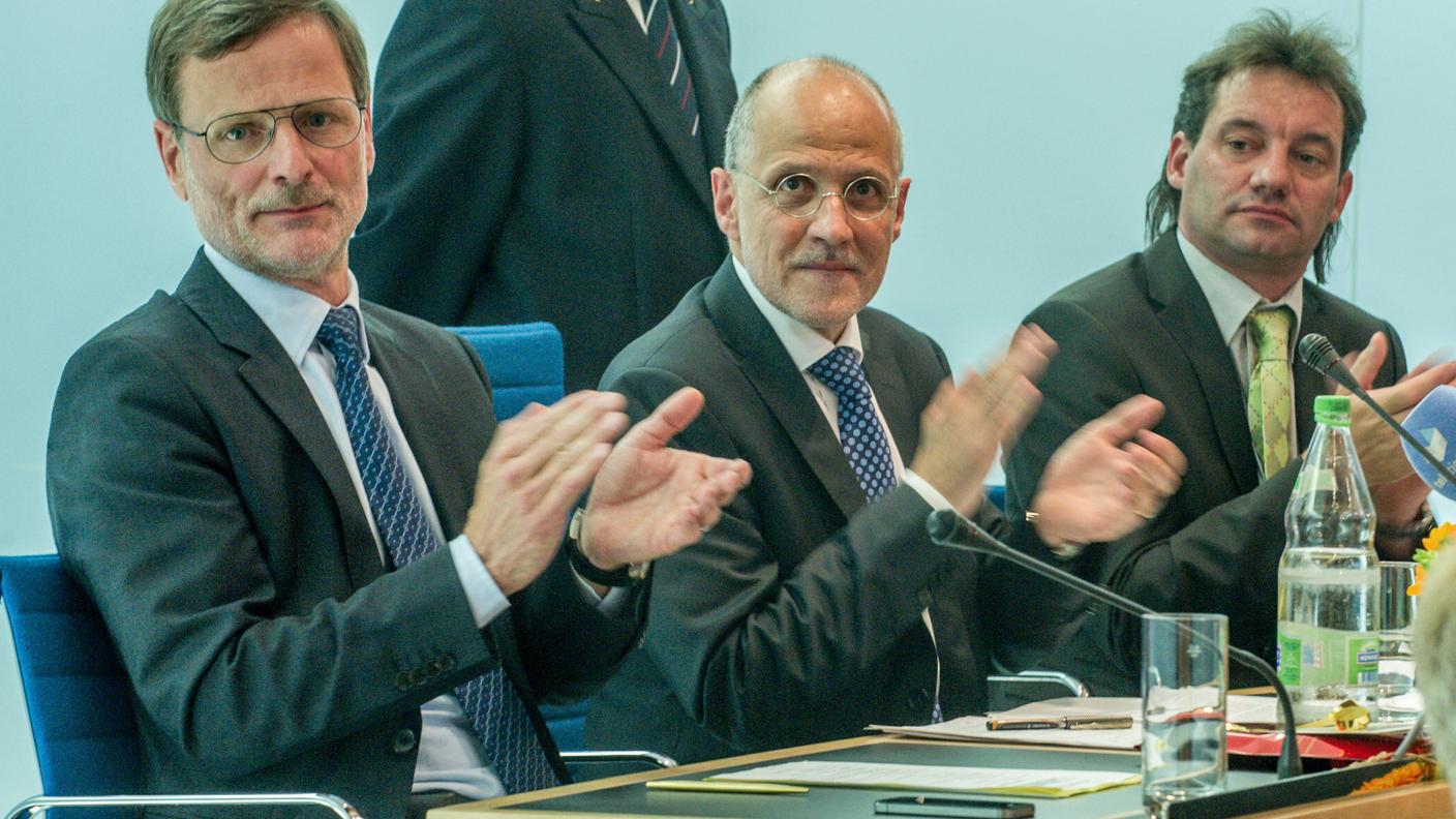 Il nuovo collegio presidenziale, da sin. Walter Gianora, Luca Pagani e Fabio Badasci