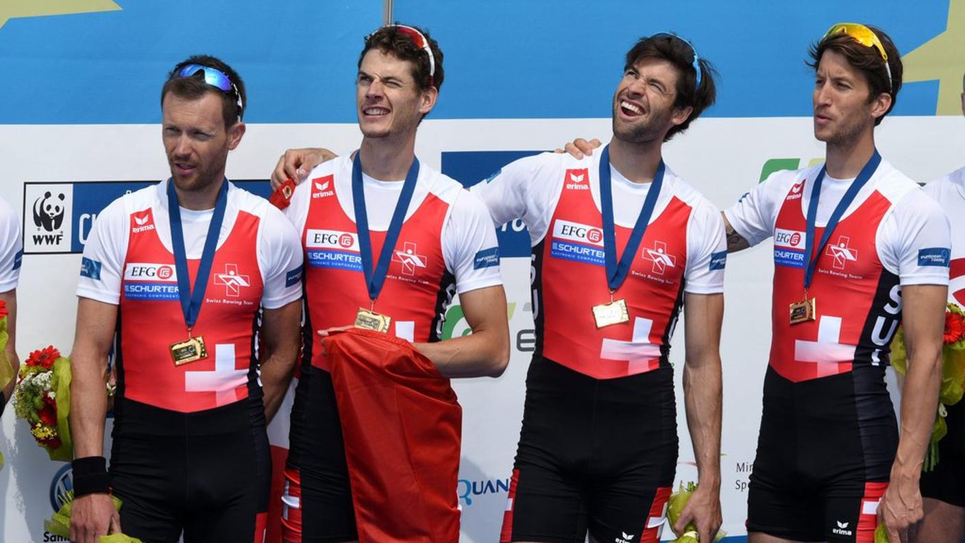 Simon Schürch, Mario Gyr, Lucas Tramèr e Simon Niepmann