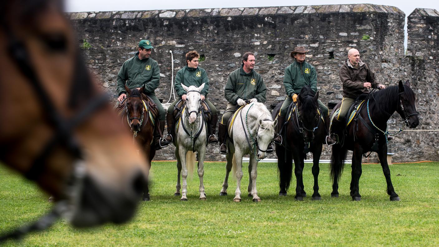 Un momento della rievocazione al Castelgrande