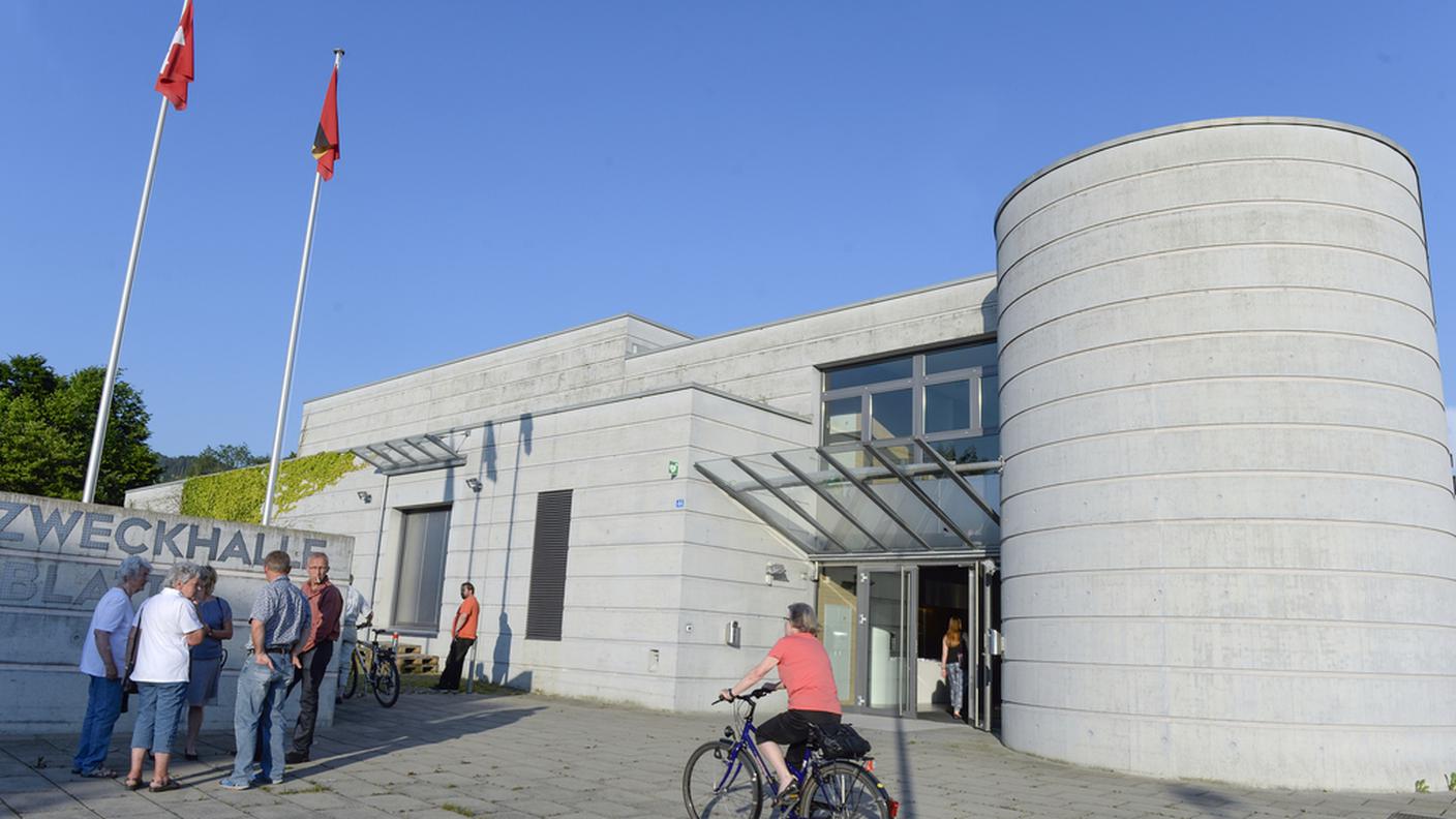 La sala polivalente di Dürnten che ha ospitato giovedì l'assemblea comunale 