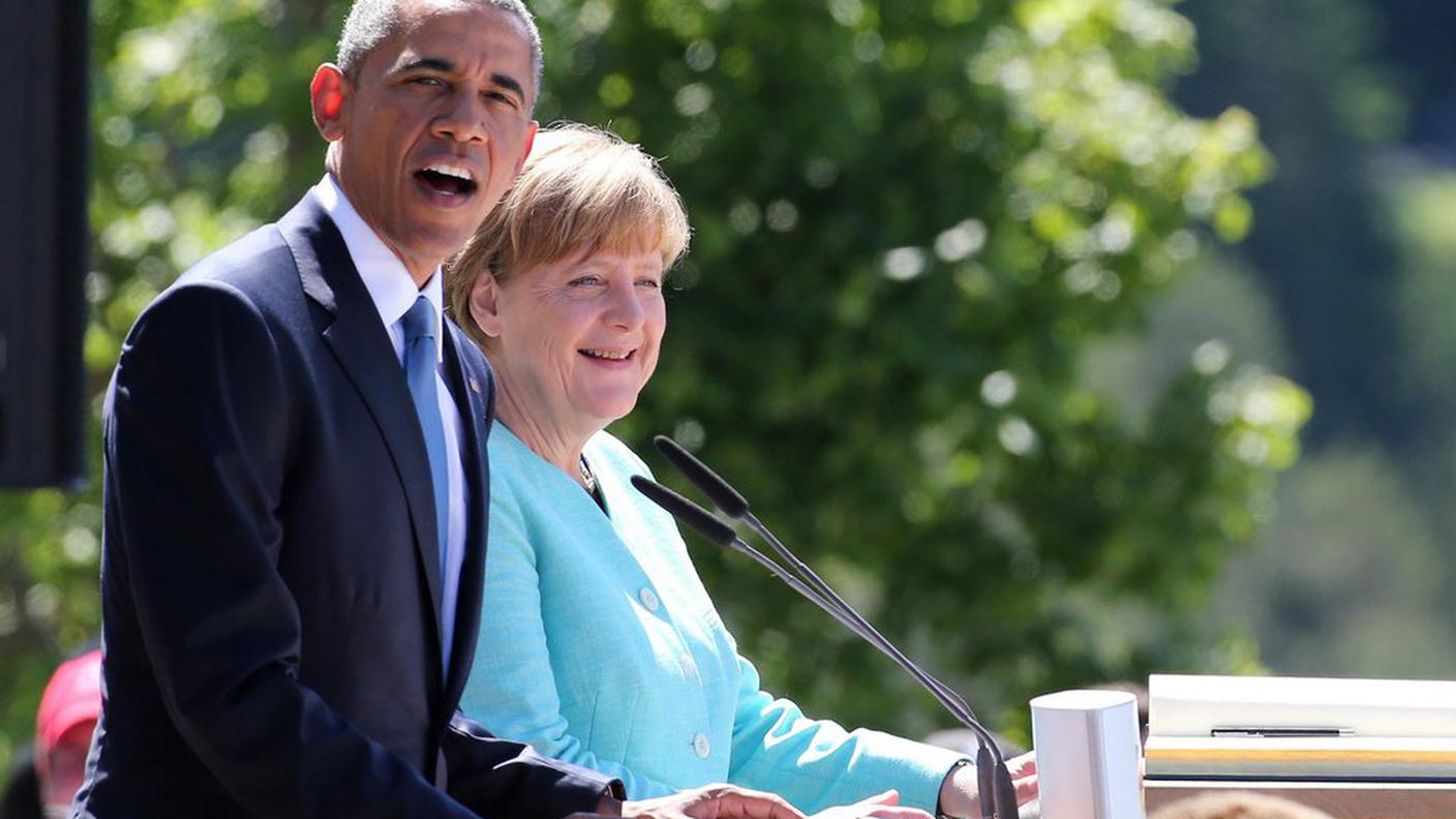 Barack Obama e Angela Merkel
