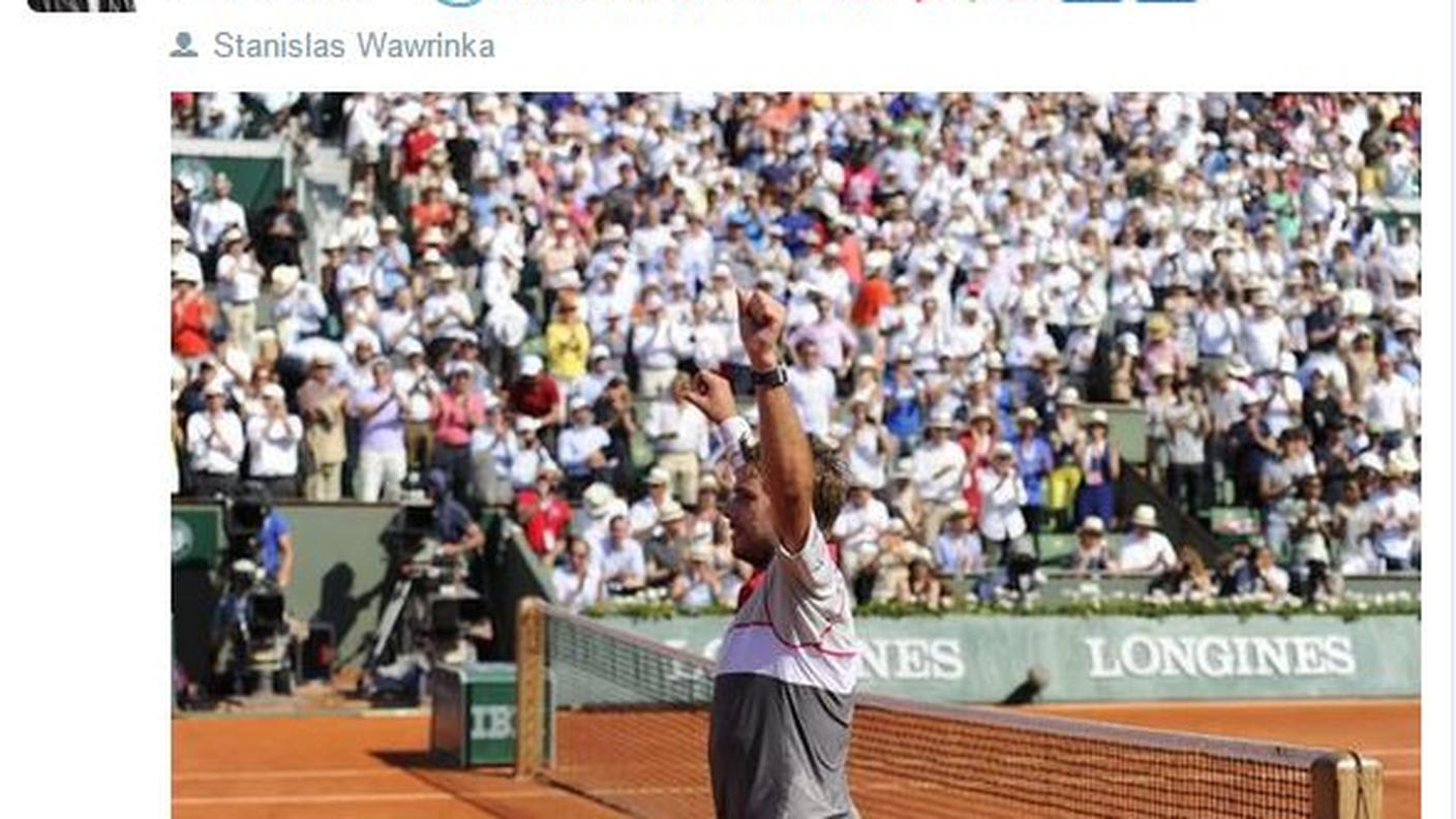 Il tweet di Roger Federer