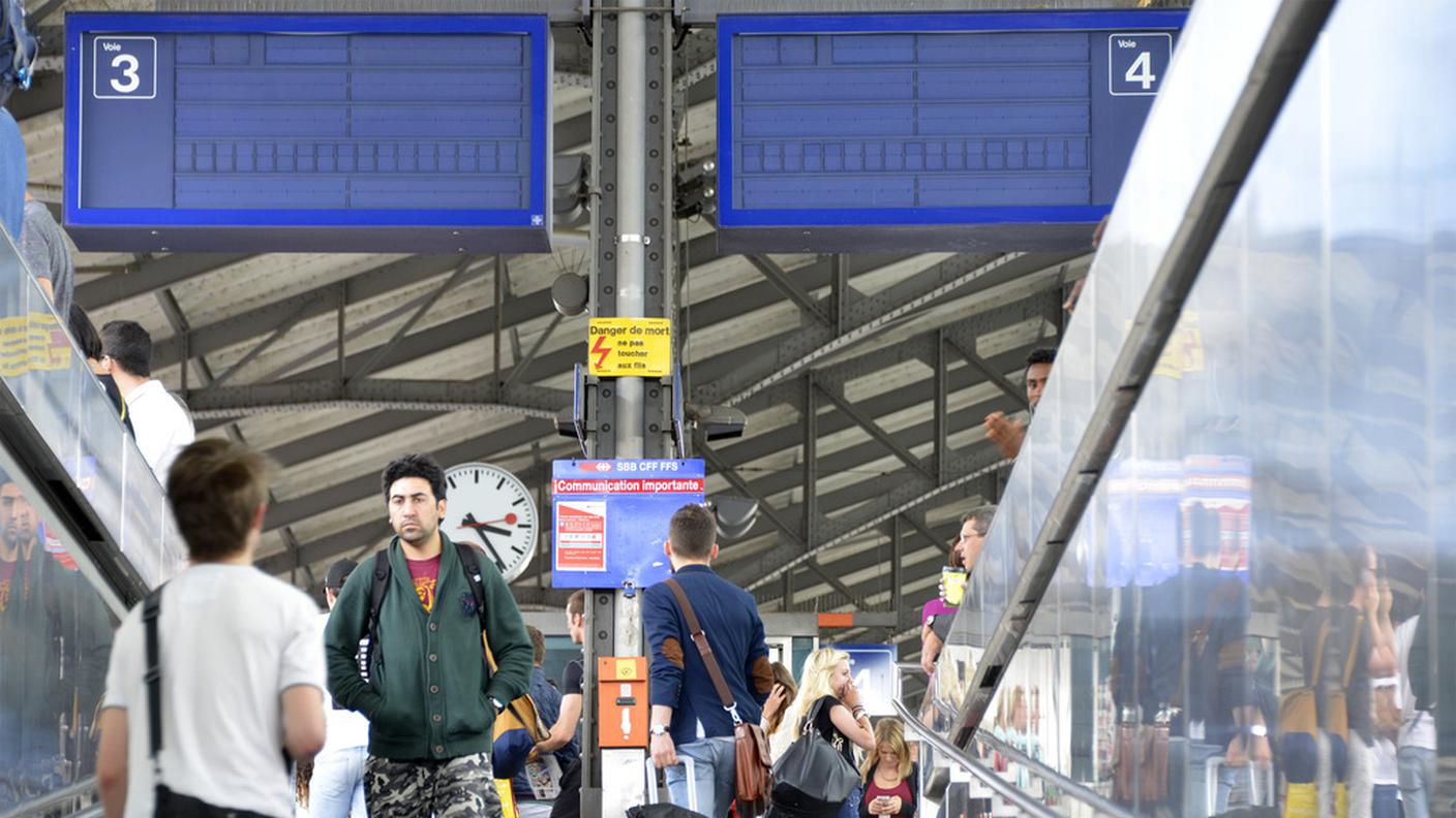 Nessun treno in partenza e in arrivo a Losanna