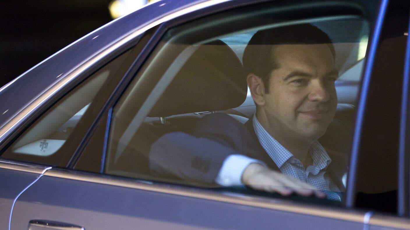 Il premier Tsipras dopo i suoi colloqui di oggi a Bruxelles
