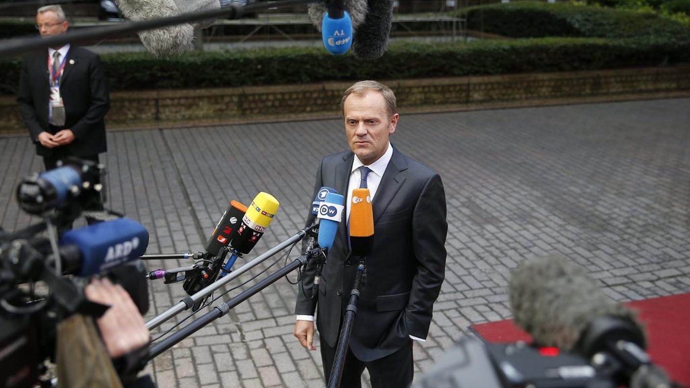 Il presidente del Consiglio europeo, Donald Tusk