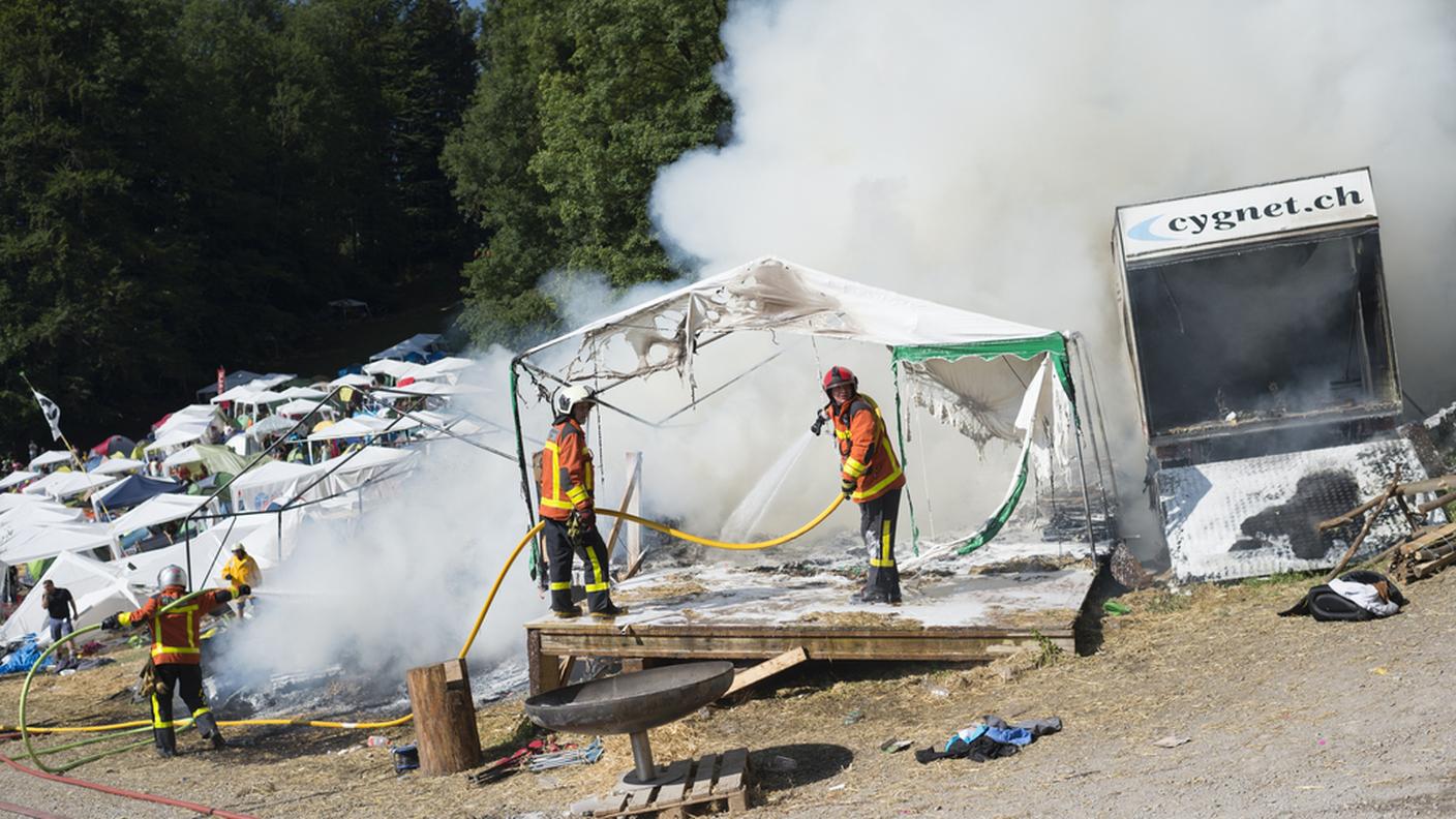 I pompieri hanno rapidamente domato le fiamme