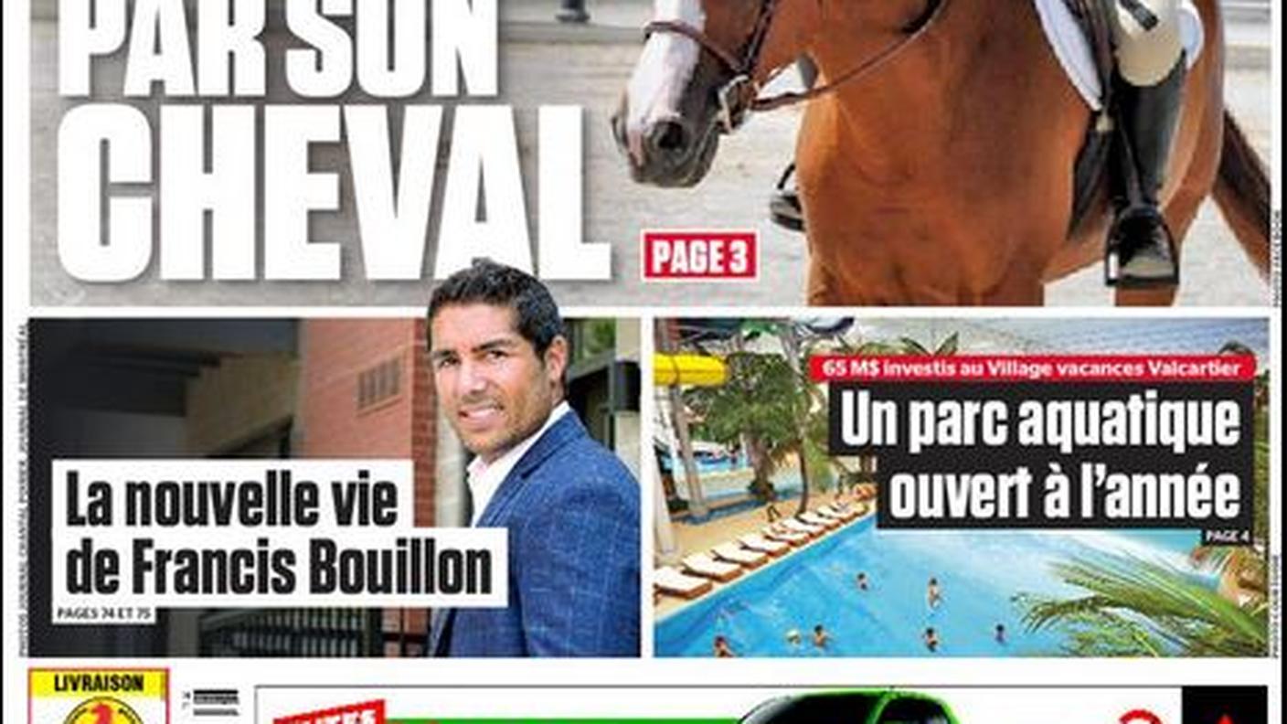 La prima pagina del Journal de Québec