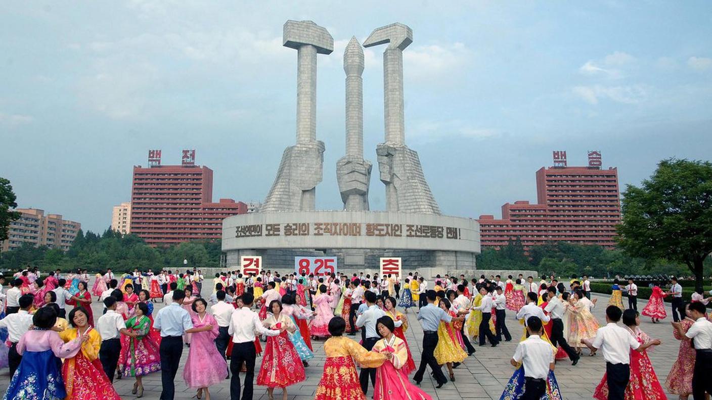 Nel centro della capitale della Corea del Nord
