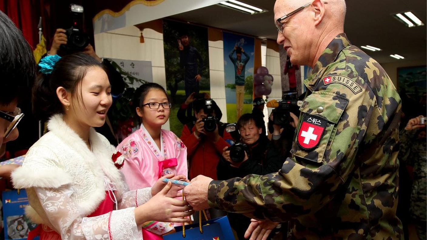 Il divisionario Urs Gerber, capo della missione elvetica in Corea del Sud sul 38esimo parallelo