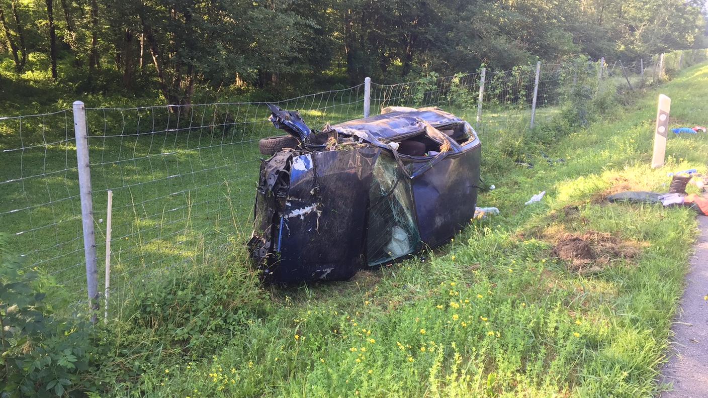 La scena dell'incidente 