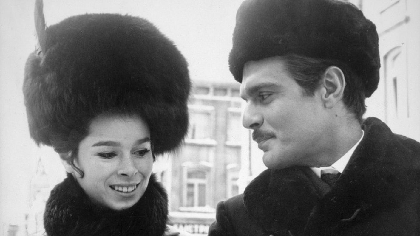 Omar Sharif con Geraldine Chaplin in una scena del ''Dottor Zivago''