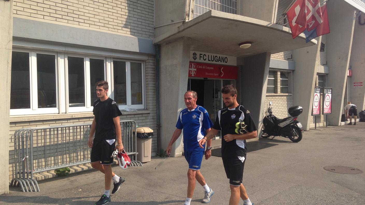 L'arrivo di Zeman all'allenamento
