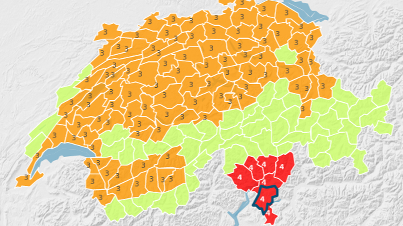 Il caldo persiste sul gran parte della Svizzera