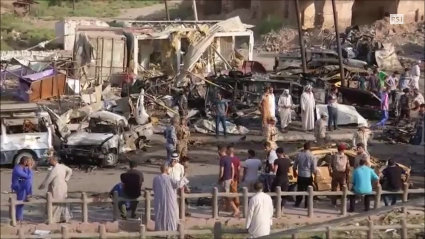 L'attentato al mercato di Bani Saad, in Iraq (EBU)