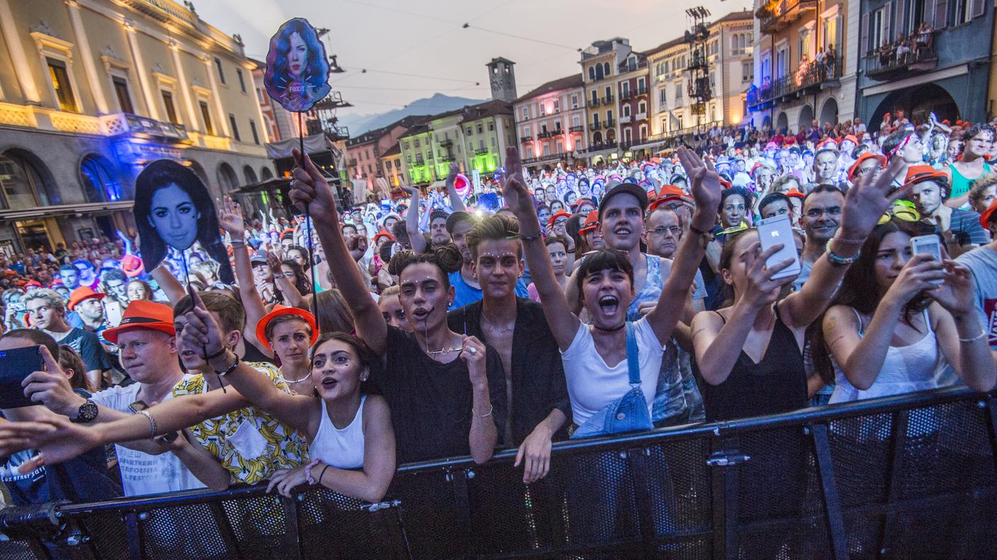 Un'immagine scattata durante il concerto di Marina and the Diamonds