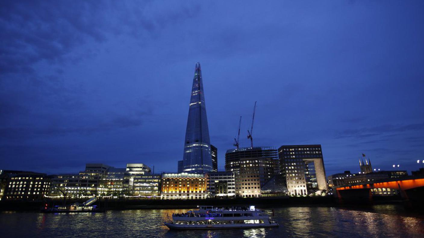 Uno scorcio dello Shard progettato da Renzo Piano 
