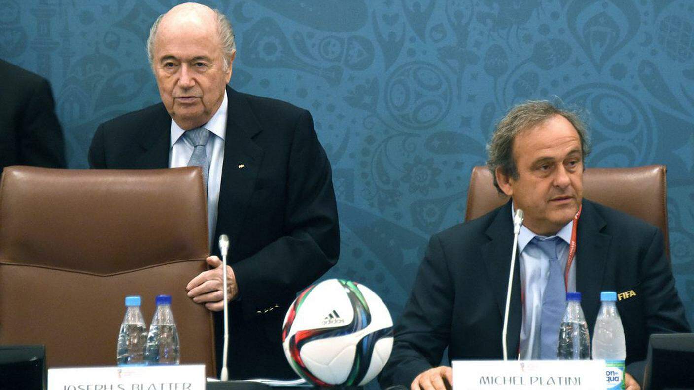 Michel Platini e Sepp Blatter