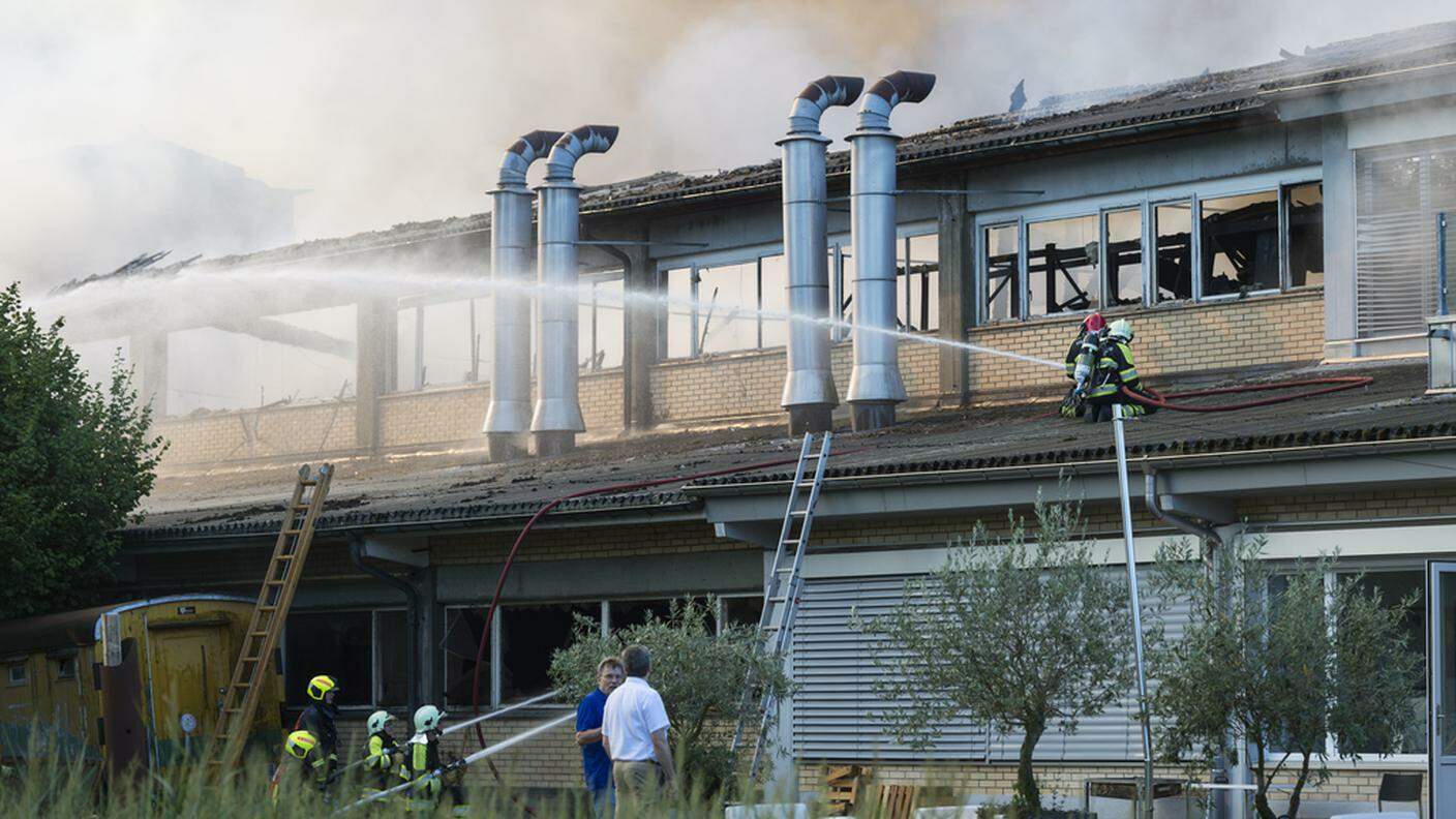 Il fuoco è stato domato grazie al lavoro di oltre 200 pompieri